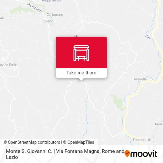 Monte San Giovanni | Fontana Magna Street map