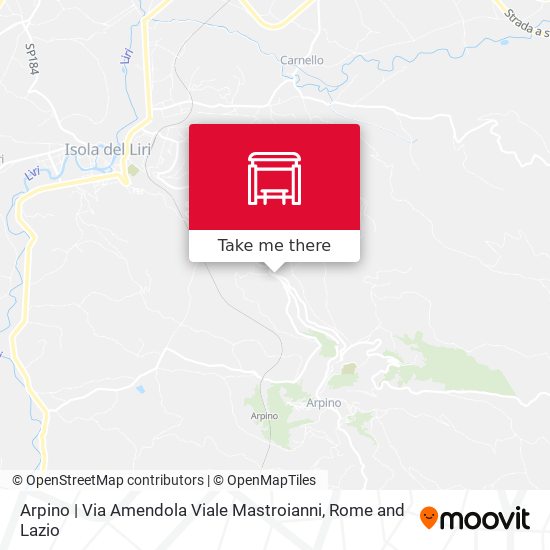 Arpino | Via Amendola Viale Mastroianni map