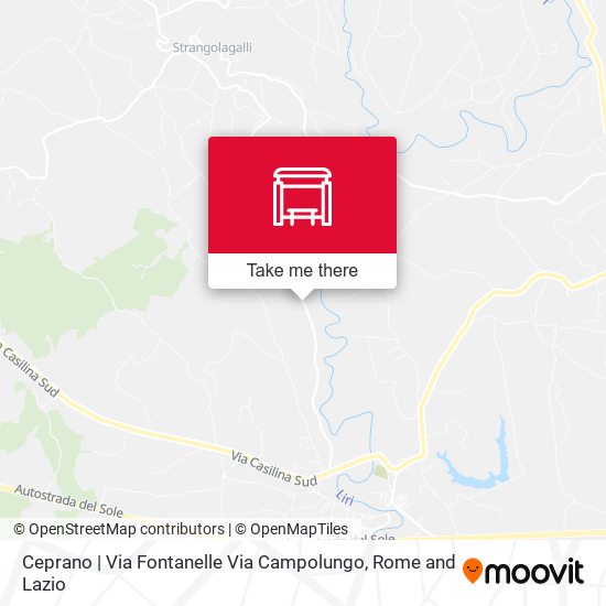 Ceprano | Via Fontanelle Via Campolungo map