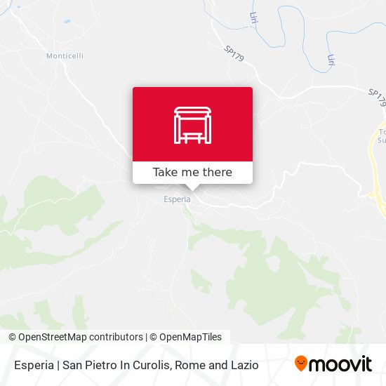 Esperia | San Pietro In Curolis map