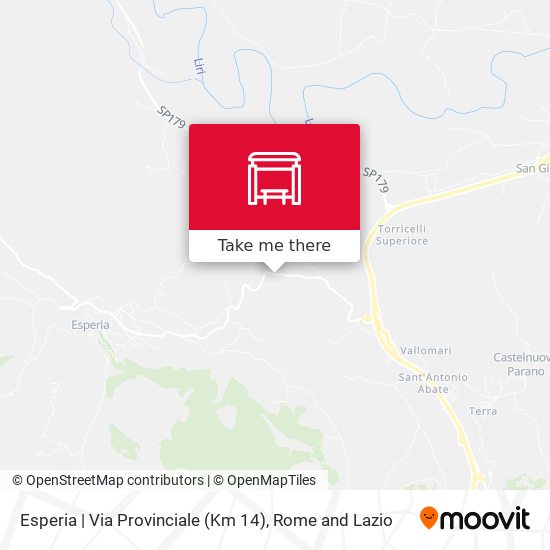 Esperia | Via Provinciale (Km 14) map