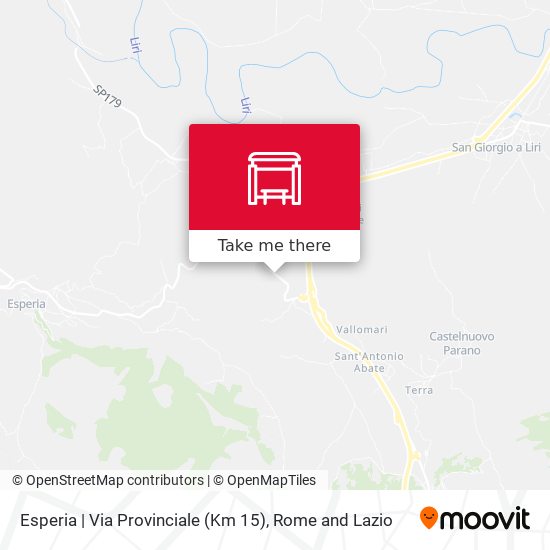 Esperia | Via Provinciale (Km 15) map