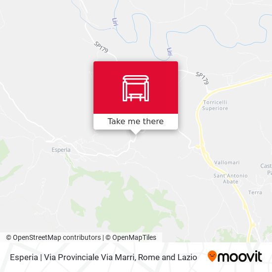 Esperia | Via Provinciale Via Marri map