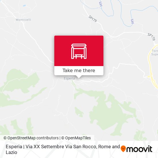 Esperia | Via XX Settembre Via San Rocco map