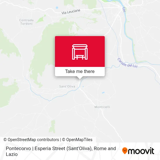 Pontecorvo | Esperia Street (Sant'Oliva) map
