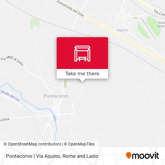 Pontecorvo | Via Aquino map