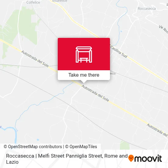 Roccasecca | Melfi Street Panniglia Street map