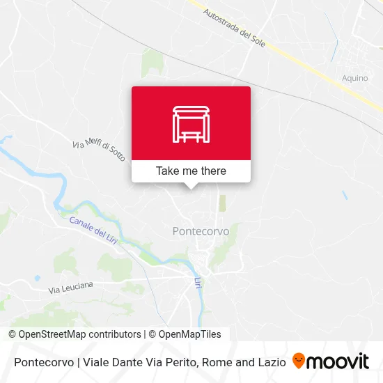 Pontecorvo | Viale Dante Via Perito map