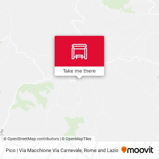 Pico | Via Macchione Via Carnevale map