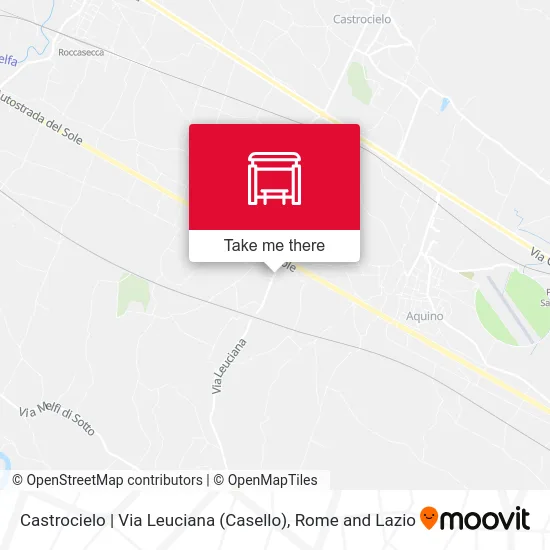 Castrocielo | Leuciana Street (Toll Gate) map