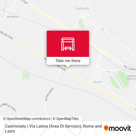 Castrocielo | Via Latina (Area Di Servizio) map