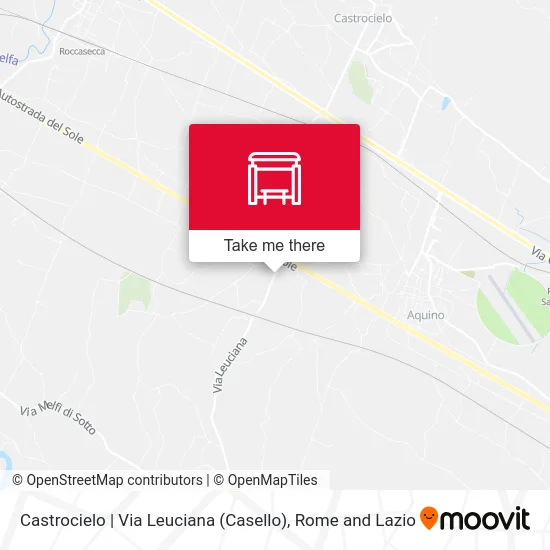 Castrocielo | Leuciana Street (Toll Gate) map