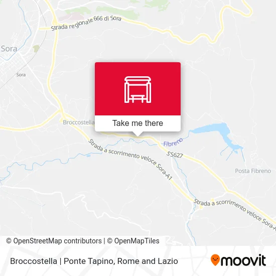 Broccostella | Ponte Tapino map