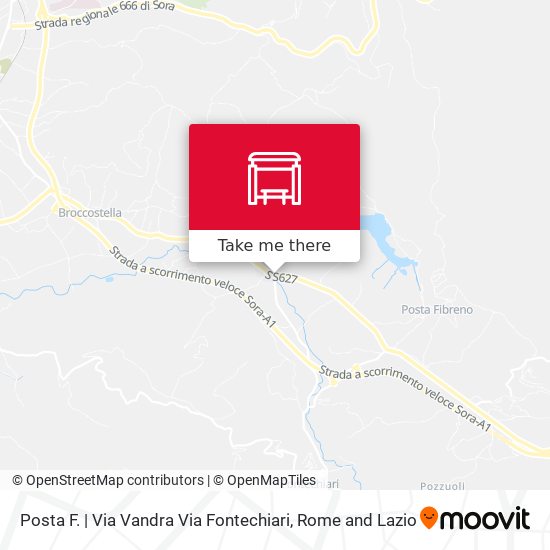 Posta F. | Via Vandra Via Fontechiari map