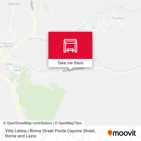 Villa Latina | Roma Street Ponte Capone Street map