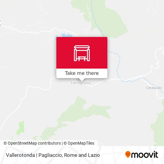 Vallerotonda | Pagliaccio map