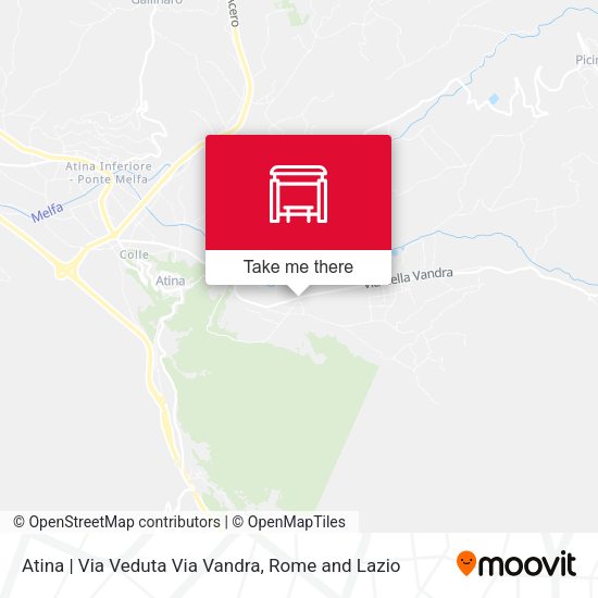 Atina | Via Veduta Via Vandra map