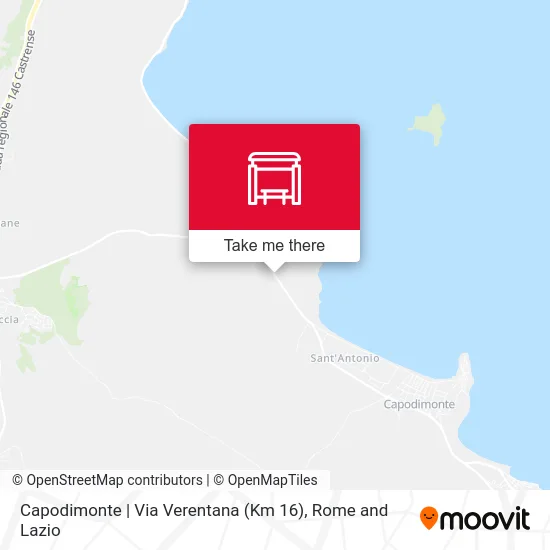 Capodimonte | Verentana Road (Km 16) map