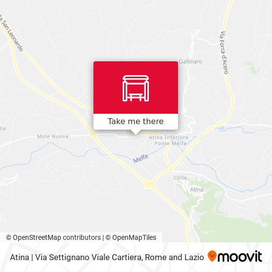 Atina | Via Settignano Viale Cartiera map