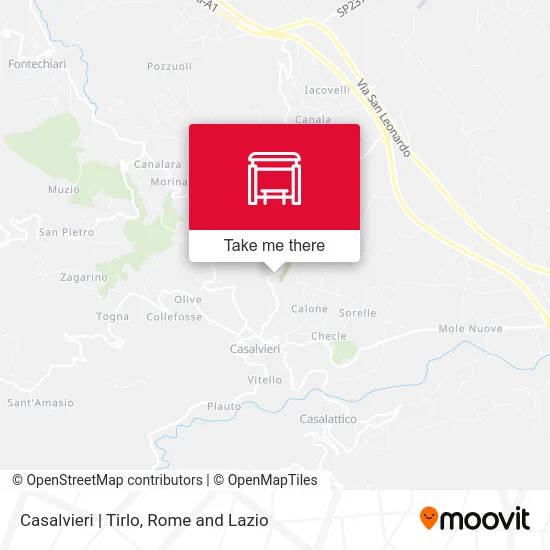 Casalvieri | Tirlo map