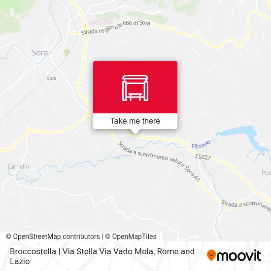 Broccostella | Stella Street Vado Mola Street map