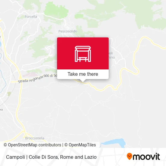 Campoli | Colle Di Sora map