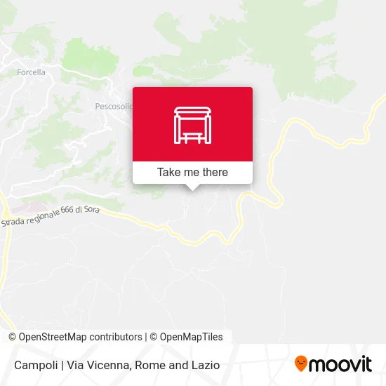 Campoli | Via Vicenna map