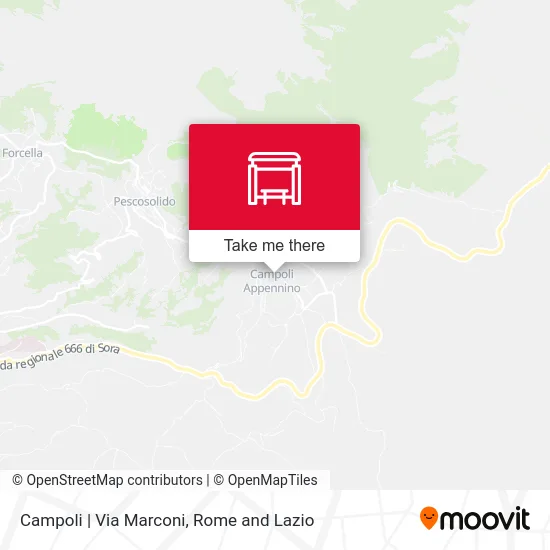 Campoli | Via Marconi map