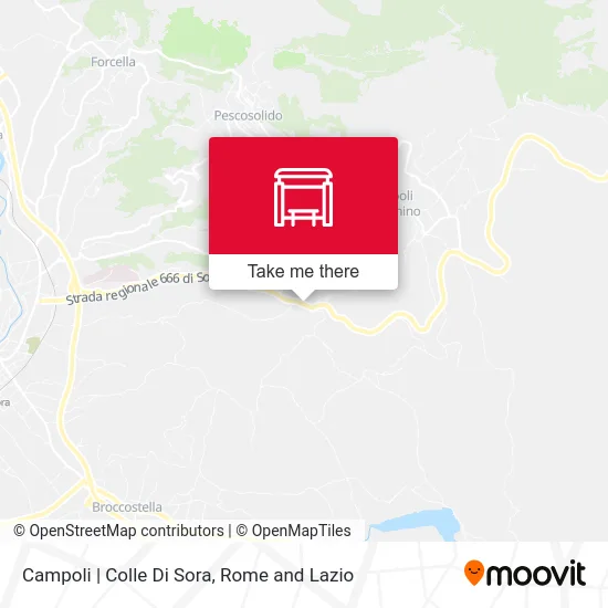 Campoli | Colle Di Sora map