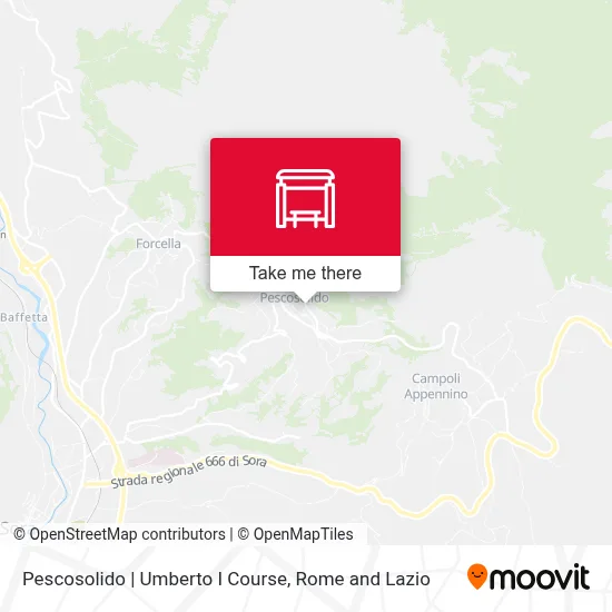 Pescosolido | Umberto I Course map