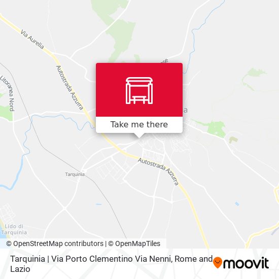 Tarquinia | Via Porto Clementino Via Nenni map
