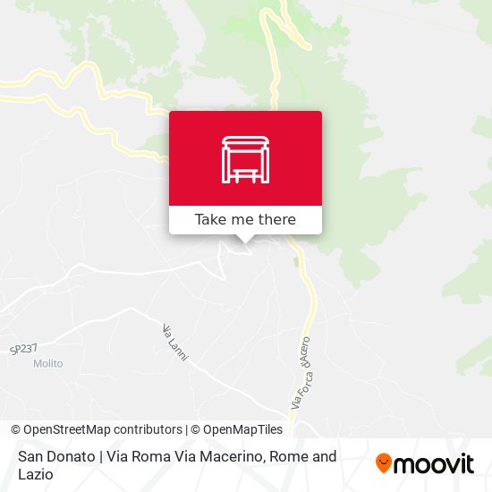 San Donato | Via Roma Via Macerino map