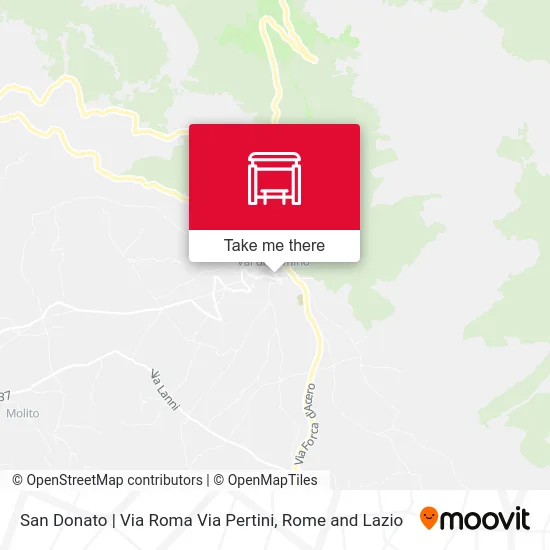 San Donato | Roma Street Pertini Street map