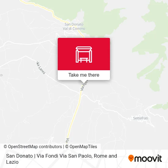 San Donato | Via Fondi Via San Paolo map