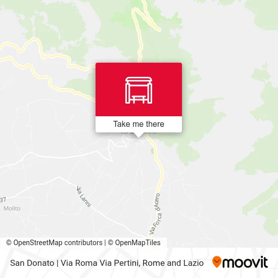 San Donato | Roma Street Pertini Street map