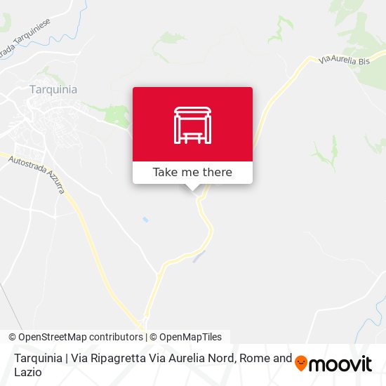 Tarquinia | Via Ripagretta Via Aurelia Nord map