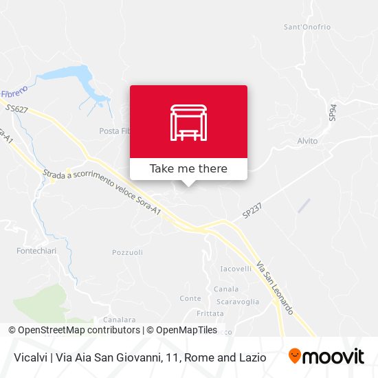 Vicalvi | Via Aia San Giovanni, 11 map