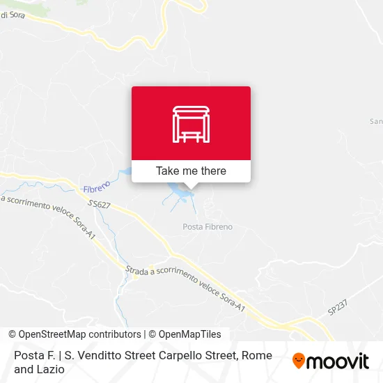 Posta F. | S. Venditto Street Carpello Street map
