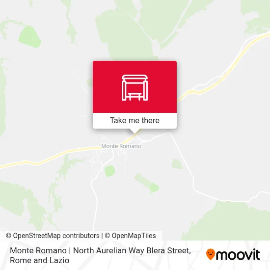 Monte Romano | North Aurelian Way Blera Street map