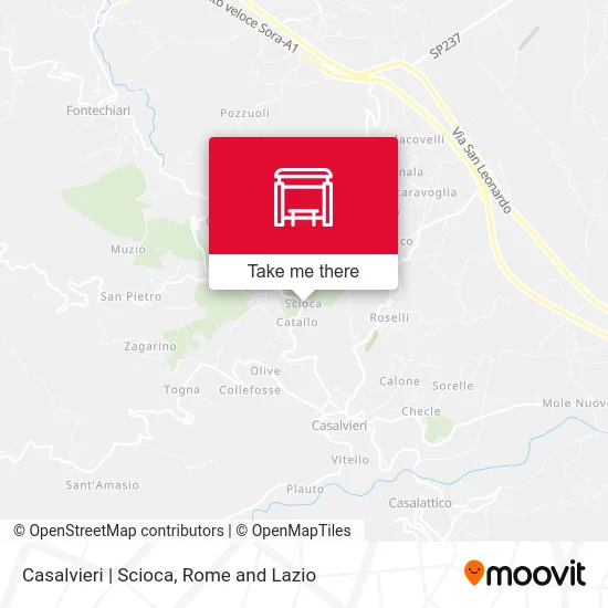 Casalvieri | Scioca map