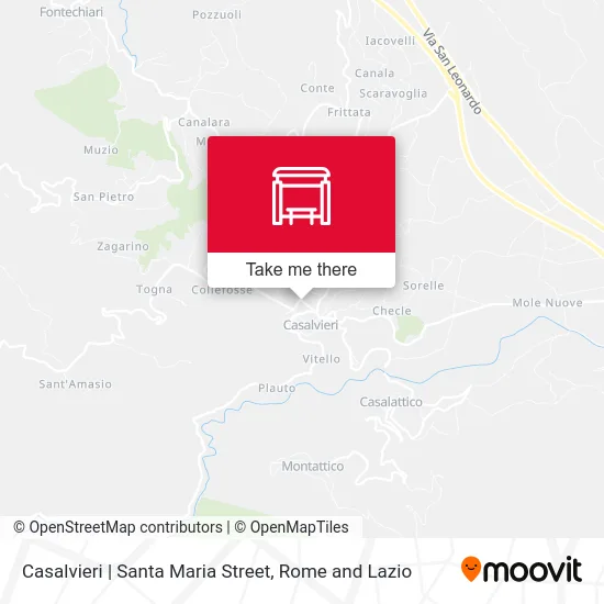 Casalvieri | Santa Maria Street map