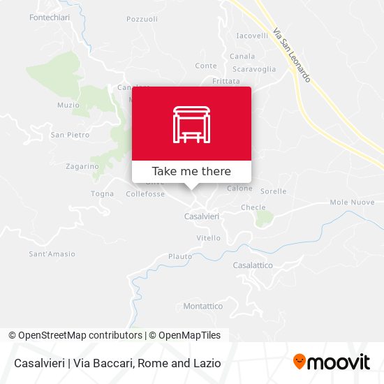 Casalvieri | Via Baccari map
