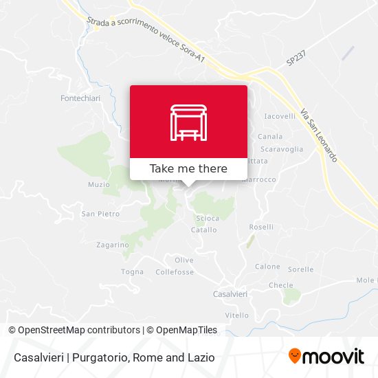 Casalvieri | Purgatorio map