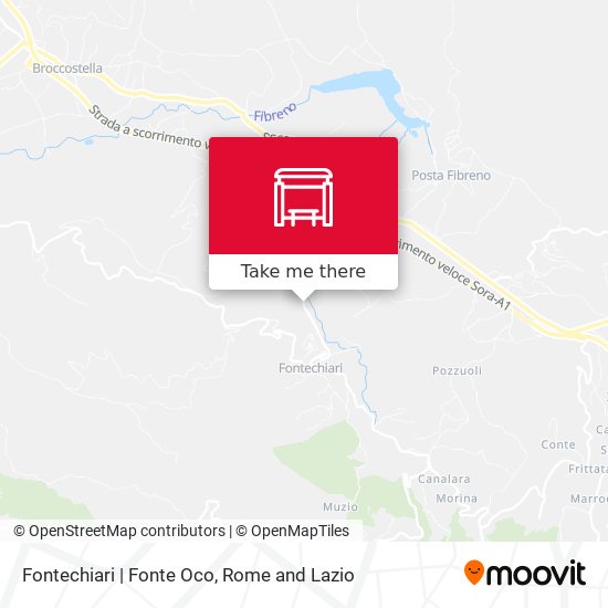 Fontechiari | Fonte Oco map