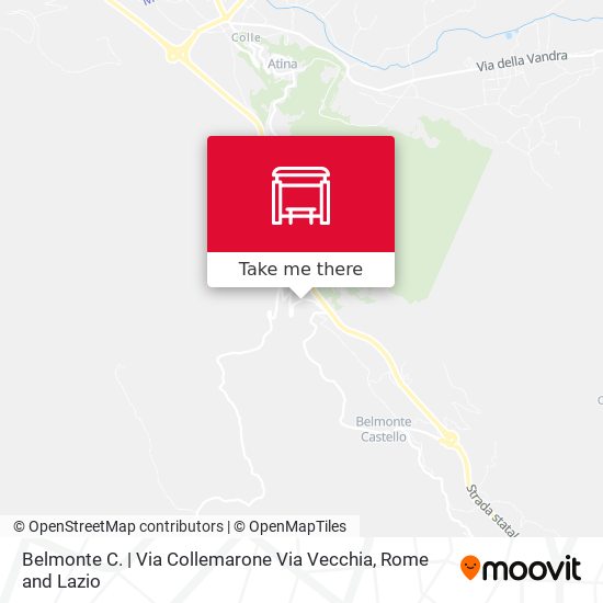 Belmonte C. | Via Collemarone Via Vecchia map