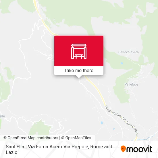 Sant'Elia | Via Forca Acero Via Prepoie map