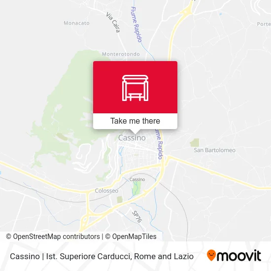 Cassino | Carducci High School map