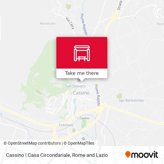 Cassino | Casa Circondariale map