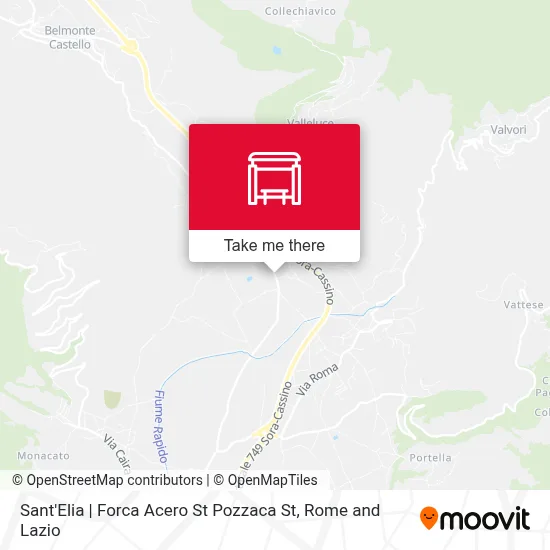 Sant'Elia | Forca Acero St Pozzaca St map