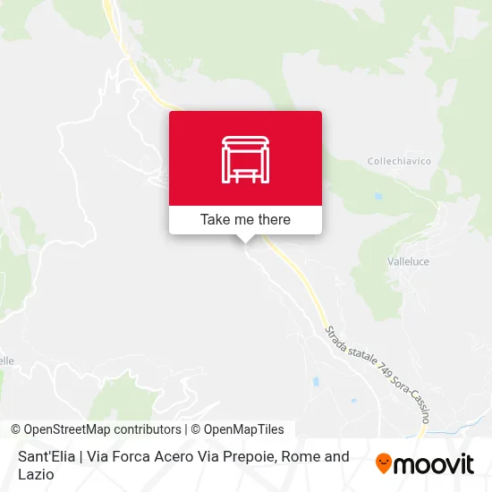 Sant'Elia | Via Forca Acero Via Prepoie map